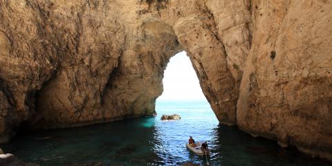 Corfu sea cave