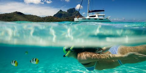 snorkeling in Tahiti
