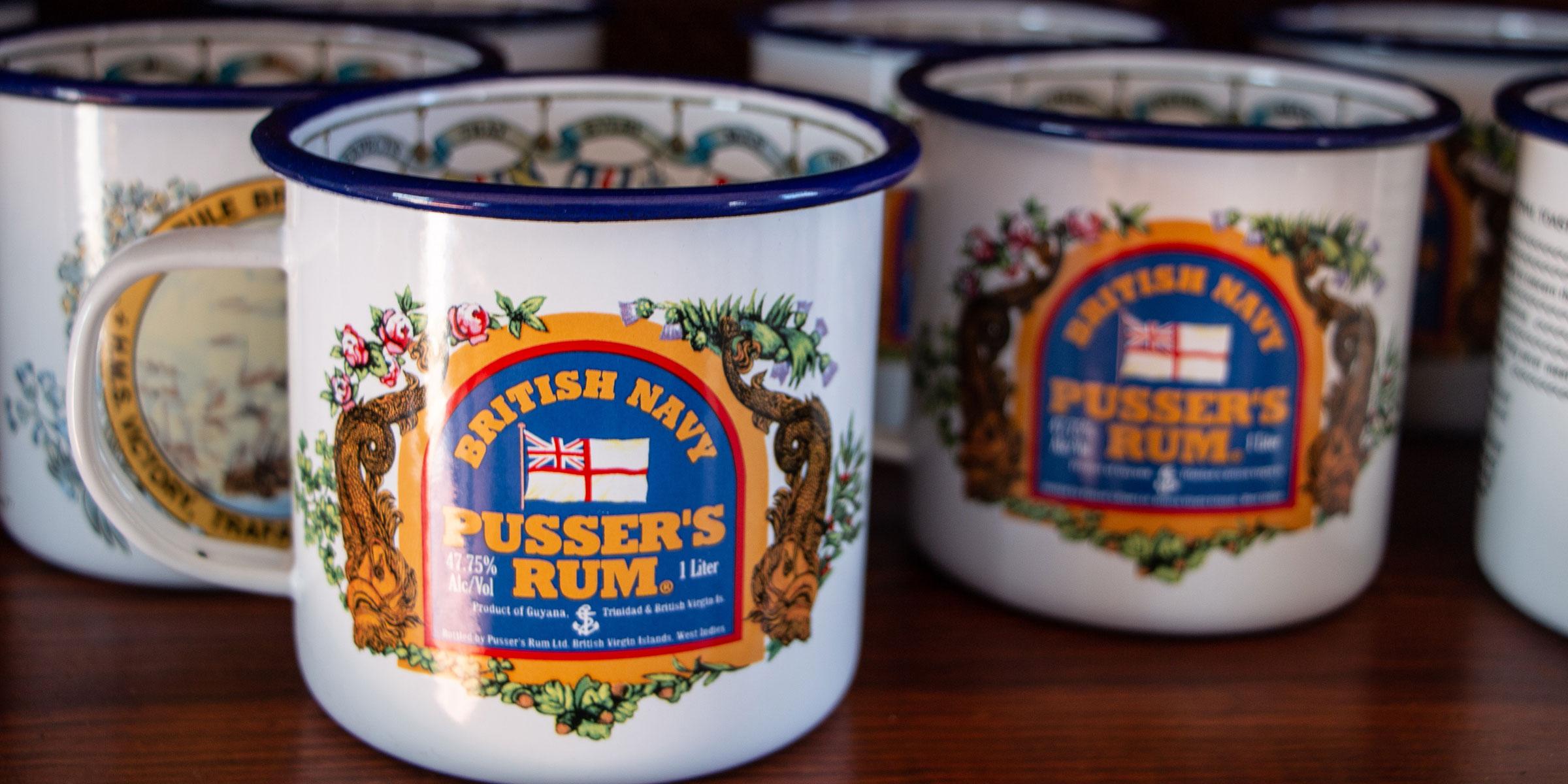 Pusser's Rum cups
